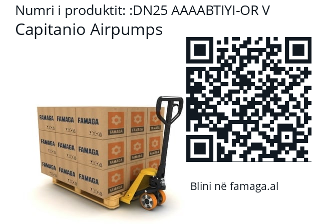   Capitanio Airpumps DN25 AAAABTIYI-OR V