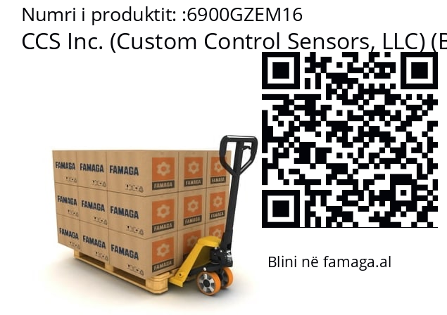   CCS Inc. (Custom Control Sensors, LLC) (Brand of OPTEX GROUP) 6900GZEM16