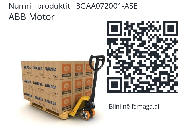   ABB Motor 3GAA072001-ASE