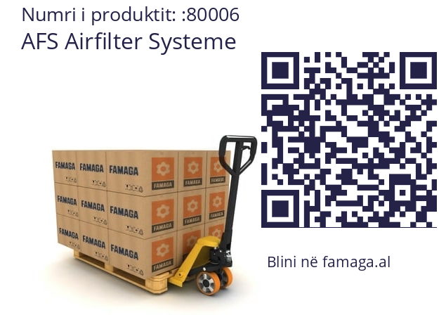   AFS Airfilter Systeme 80006