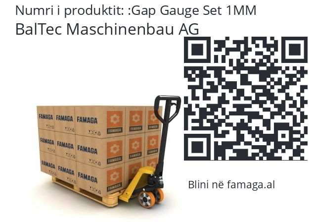   BalTec Maschinenbau AG Gap Gauge Set 1MM