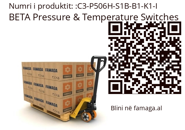   BETA Pressure & Temperature Switches C3-P506H-S1B-B1-K1-I