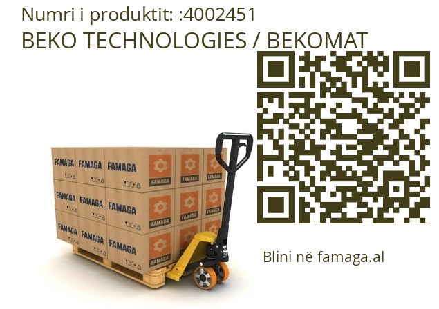   BEKO TECHNOLOGIES / BEKOMAT 4002451