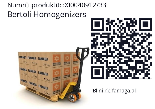   Bertoli Homogenizers XI0040912/33