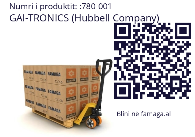   GAI-TRONICS (Hubbell Company) 780-001