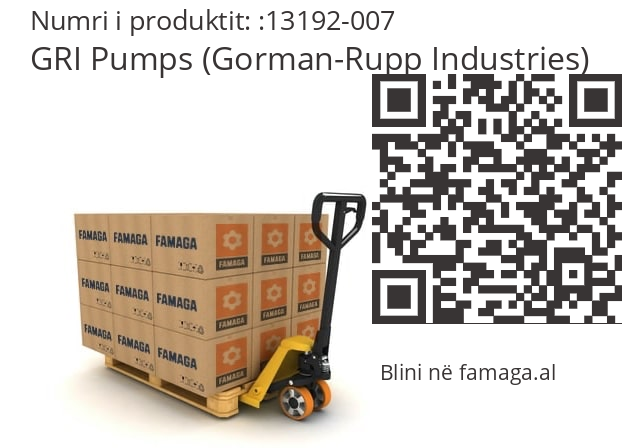   GRI Pumps (Gorman-Rupp Industries) 13192-007
