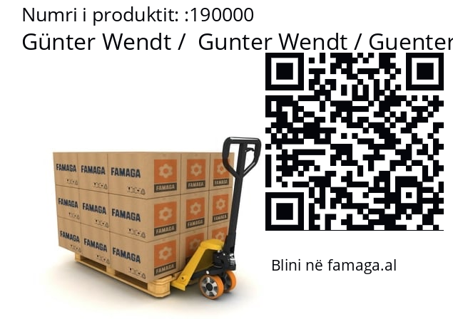   Günter Wendt /  Gunter Wendt / Guenter Wendt 190000