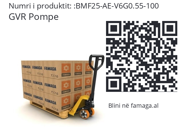   GVR Pompe BMF25-AE-V6G0.55-100