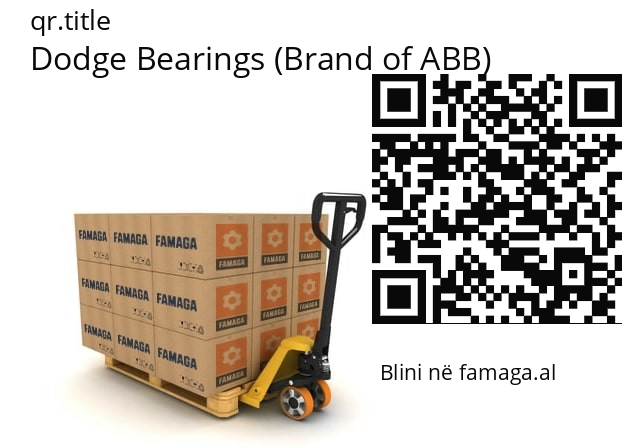   Dodge Bearings (Brand of ABB) 070389