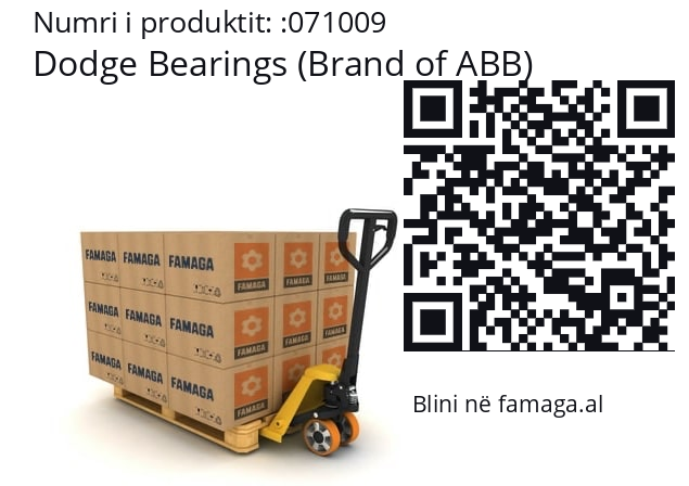   Dodge Bearings (Brand of ABB) 071009