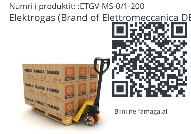   Elektrogas (Brand of Elettromeccanica DELTA) ETGV-MS-0/1-200