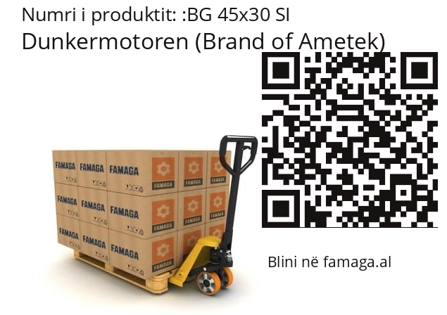   Dunkermotoren (Brand of Ametek) BG 45x30 SI