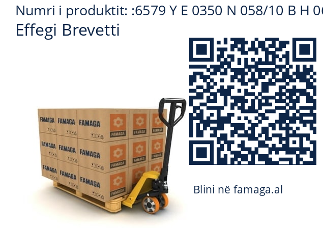   Effegi Brevetti 6579 Y E 0350 N 058/10 B H 06