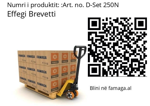   Effegi Brevetti Art. no. D-Set 250N