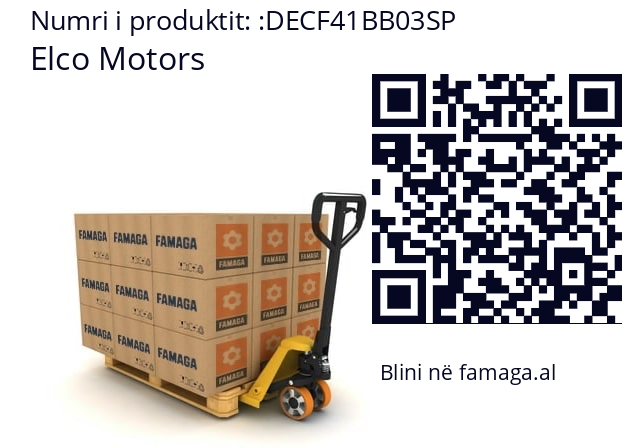   Elco Motors DECF41BB03SP