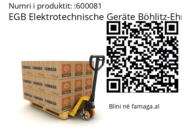   EGB Elektrotechnische Geräte Böhlitz-Ehrenberg 600081