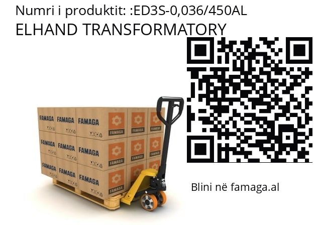   ELHAND TRANSFORMATORY ED3S-0,036/450AL