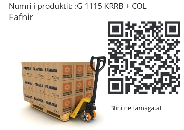   Fafnir G 1115 KRRB + COL