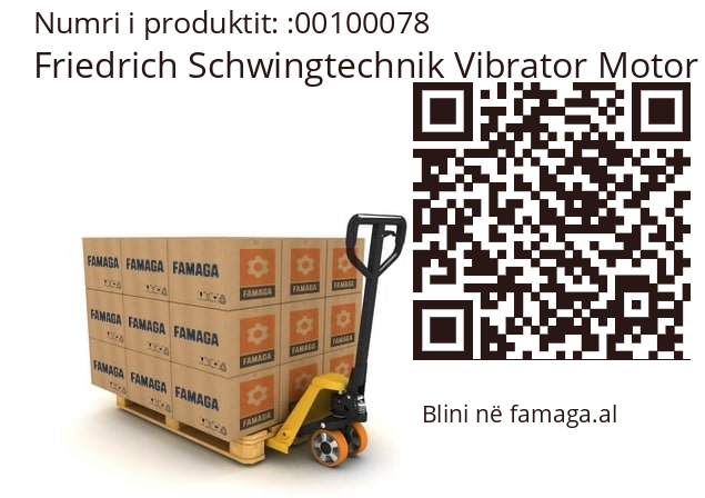   Friedrich Schwingtechnik Vibrator Motor  / Vimarc 00100078