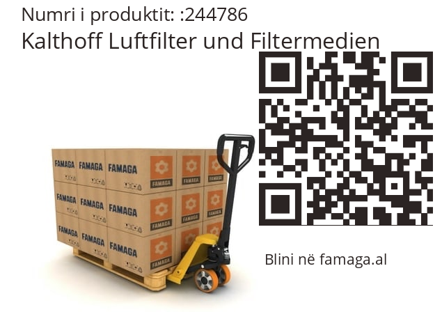  Kalthoff Luftfilter und Filtermedien 244786