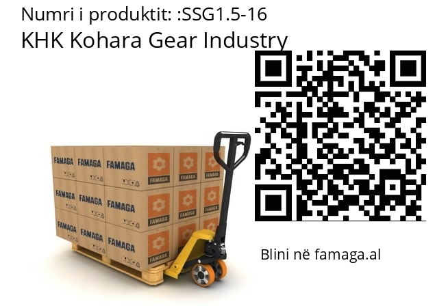   KHK Kohara Gear Industry SSG1.5-16