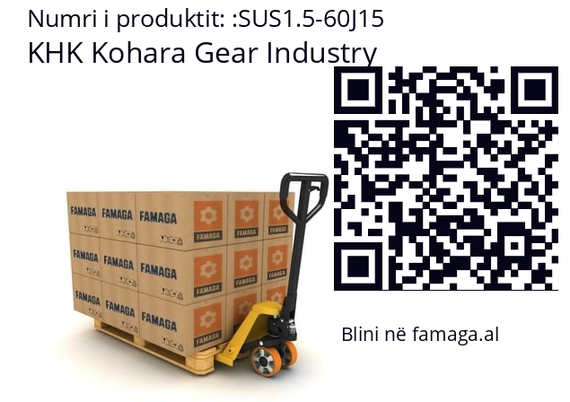   KHK Kohara Gear Industry SUS1.5-60J15