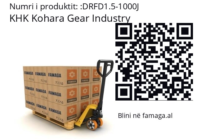   KHK Kohara Gear Industry DRFD1.5-1000J