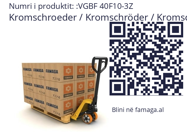   Kromschroeder / Kromschröder / Kromschroder VGBF 40F10-3Z