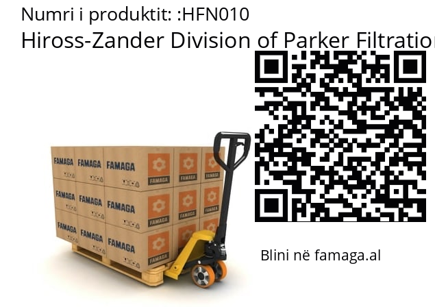   Hiross-Zander Division of Parker Filtration HFN010