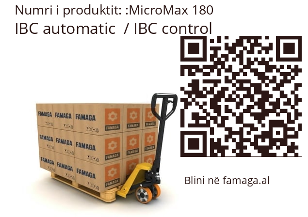   IBC automatic  / IBC control MicroMax 180