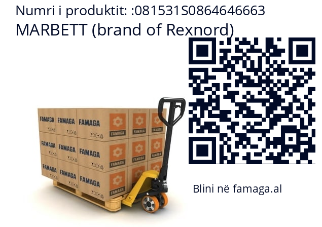   MARBETT (brand of Rexnord) 081531S0864646663