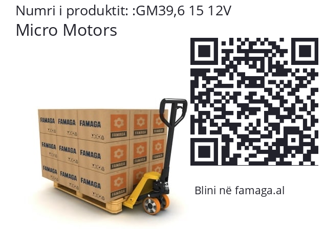   Micro Motors GM39,6 15 12V