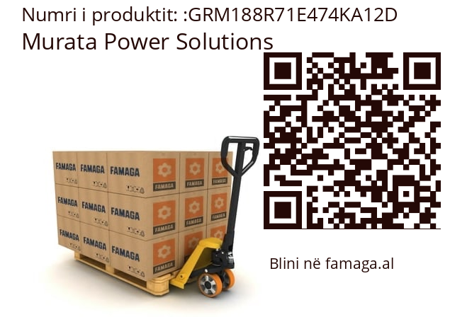   Murata Power Solutions GRM188R71E474KA12D