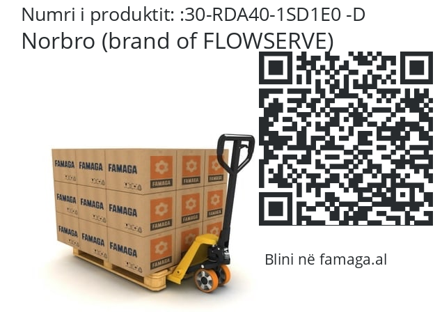 30-RDA40-1SD1E0 -D Norbro (brand of FLOWSERVE) 30-RDA40-1SD1E0 -D