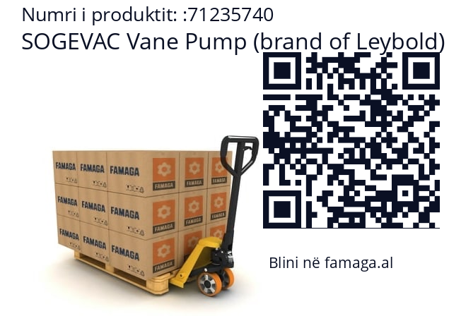   SOGEVAC Vane Pump (brand of Leybold) 71235740