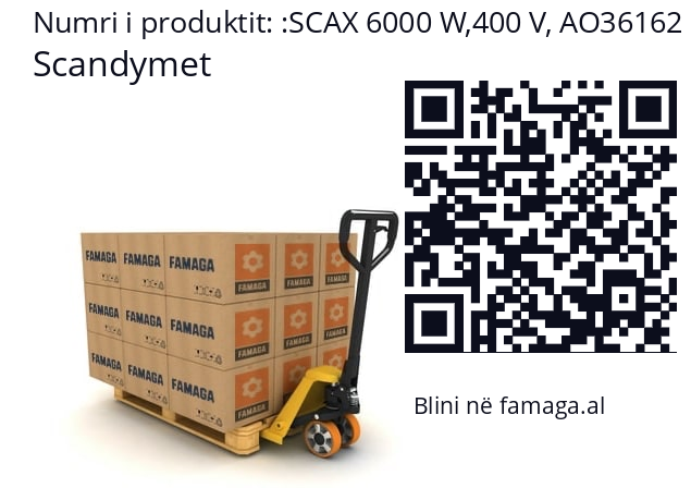   Scandymet SCAX 6000 W,400 V, AO36162