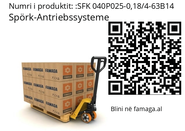   Spörk-Antriebssysteme SFK 040P025-0,18/4-63B14