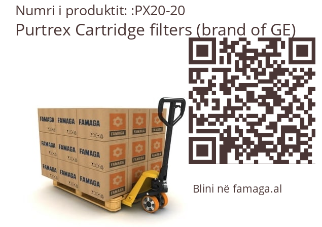   Purtrex Cartridge filters (brand of GE) PX20-20